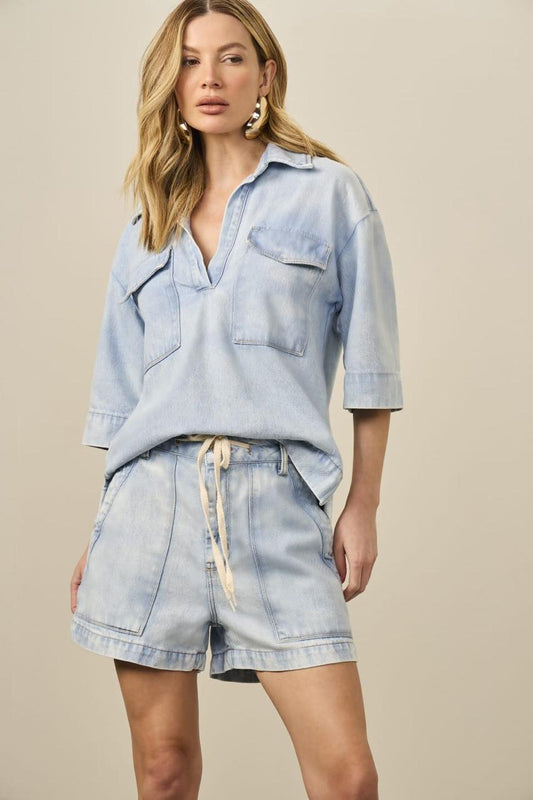 CONJUNTO LULEG JEANS CLARO ANNA