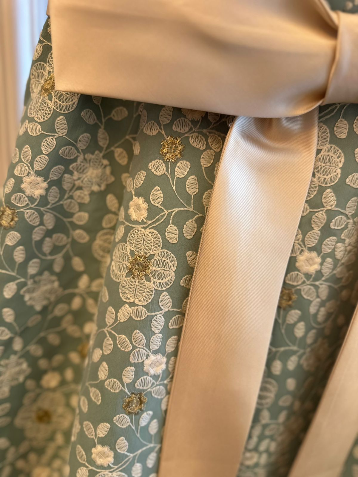 Vestido M.Rodarte Sem Alça Recortes Menta