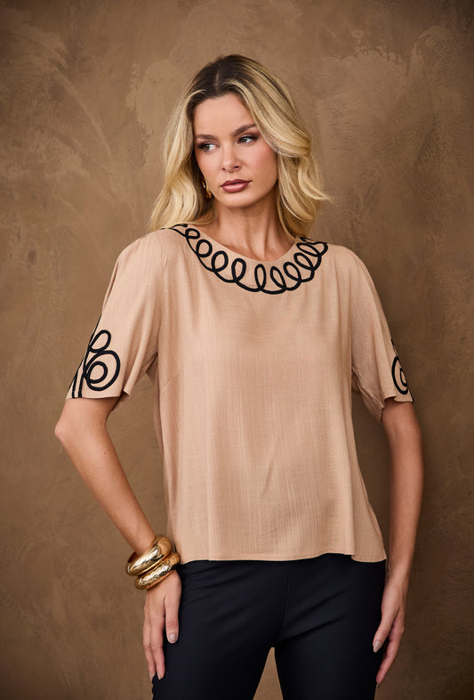 BLUSA ARTSY ANAISA BEGE