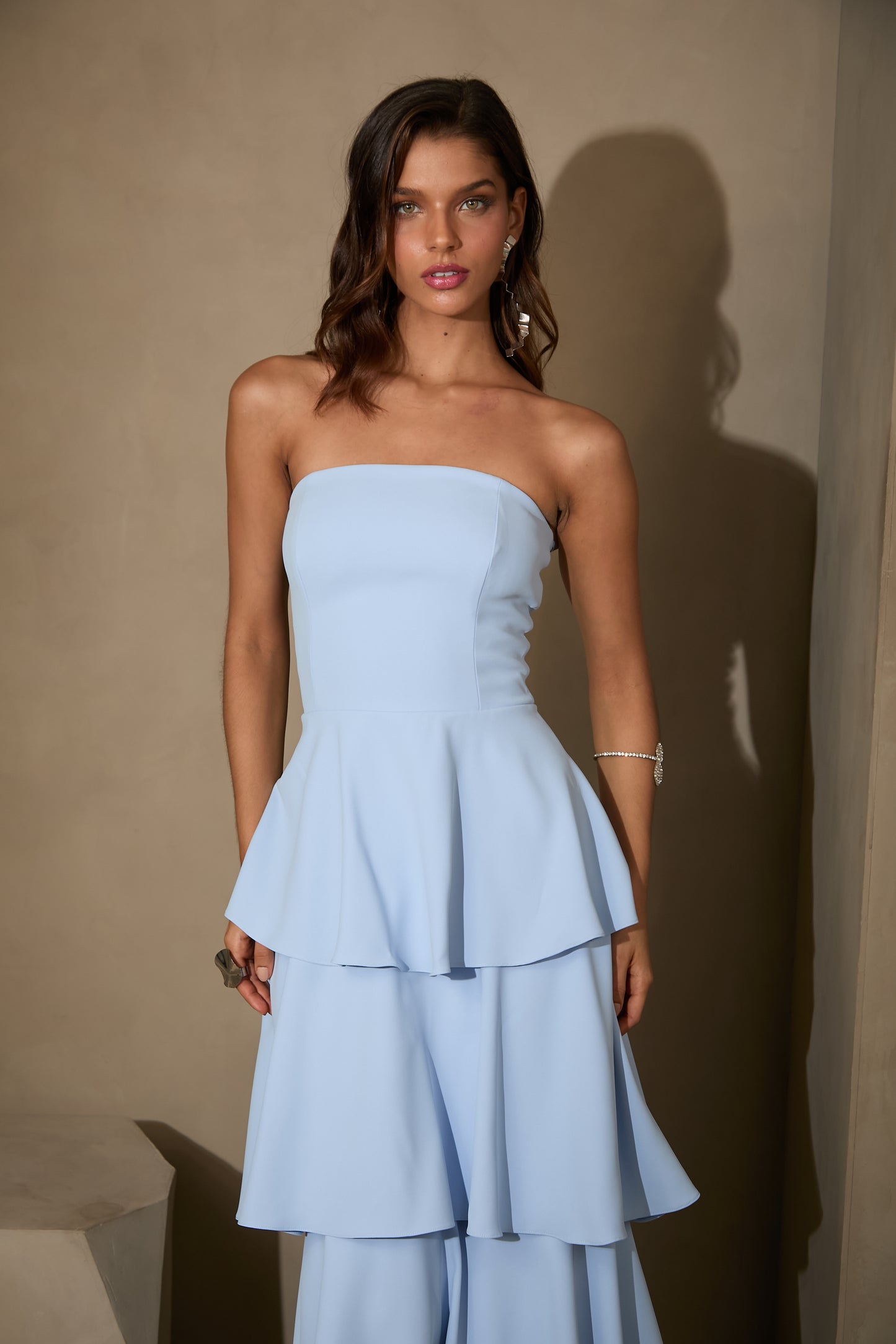 VESTIDO AMICCI GRANADA AZUL CLARO