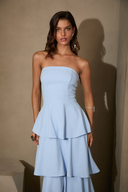 VESTIDO AMICCI GRANADA AZUL CLARO