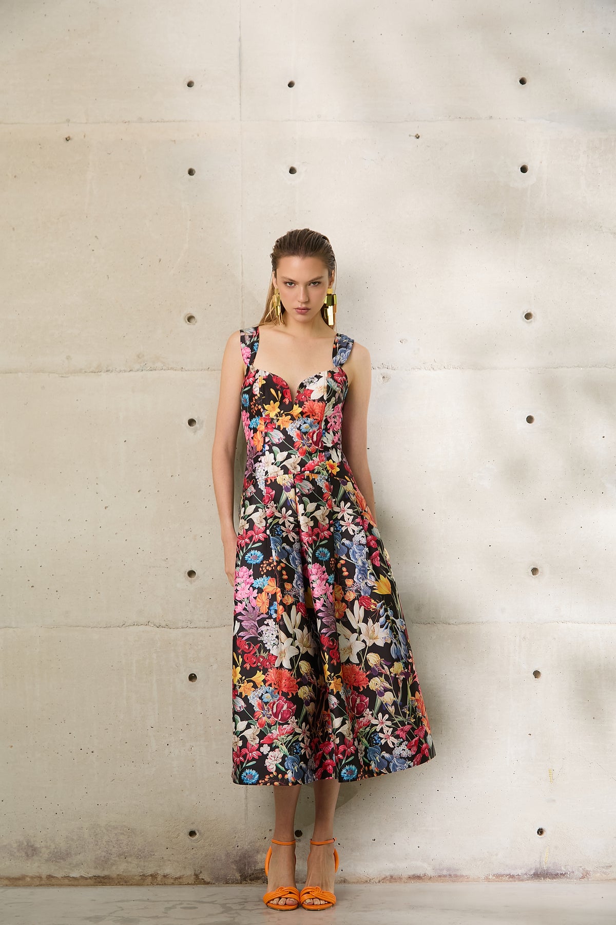 VESTIDO ARBOUR MIDI TAFETA