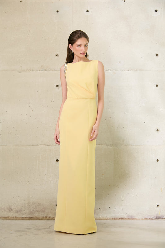VESTIDO ARBOUR CAVA BORDADA