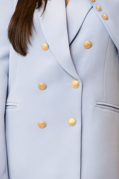 CONJUNTO CLOSET ALFAIATARIA BLAZER E C AZUL