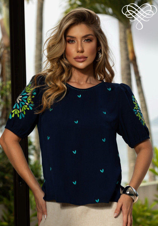 Blusa Artsy Rivania Bordada