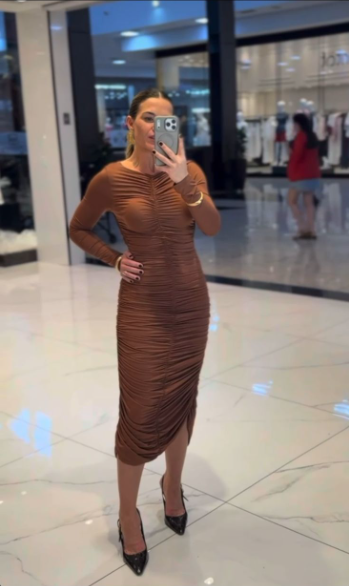 Vestido lily belle juliete cappucino