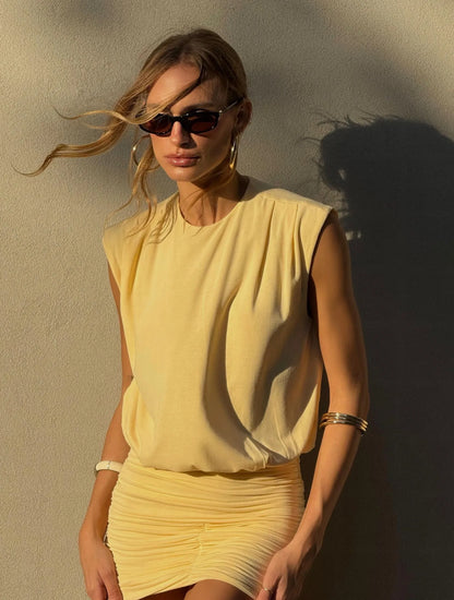 Vestido Cloude Milena Amarelo