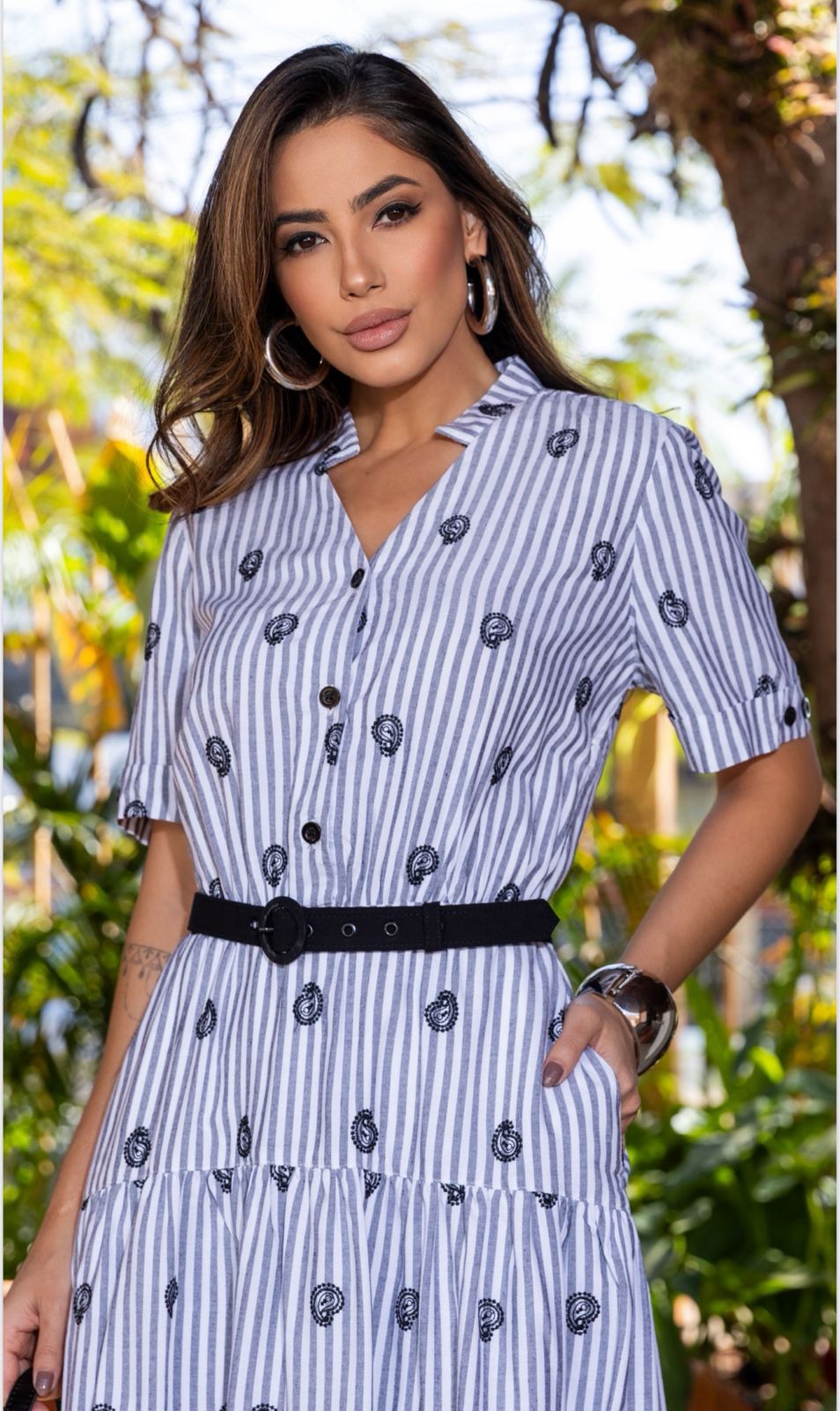 VESTIDO LUZIA FAZZOLLI VOIL LITRADO BORDADO