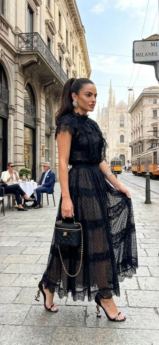 Conjunto luzia fazzolli tule giovana preto