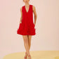 Vestido Anne Fernandes Evase Vermelho