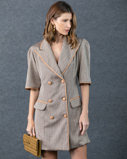 Vestido Anne Fernandes Annya Camel