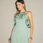 Vestido Anne Fernandes Anelize Longo Verde