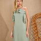 Vestido Anne Fernandes Anelize Longo Verde