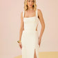 Vestido Anne Fernandes Elise Longo Branco