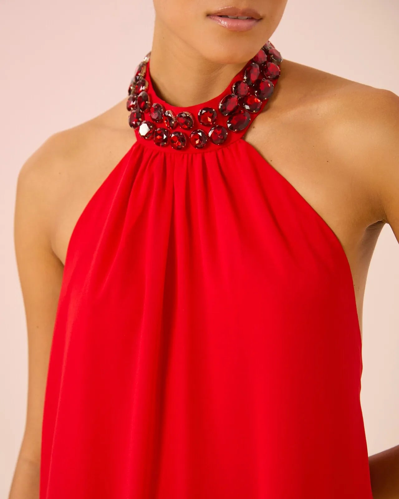 Vestido Anne Fernandes Rubi Vermelho