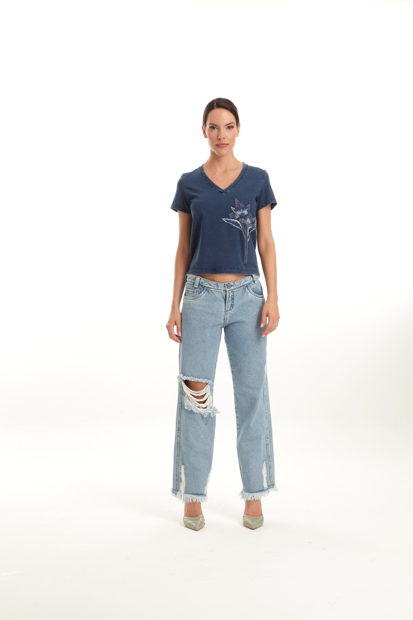 T-Shirt Fabiana Milazzo Indigo Alana Gola V