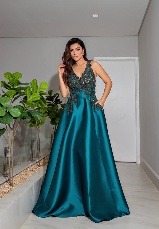 Vestido M.Rodarte Elisa Esmeralda