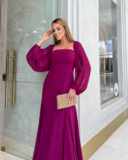 Vestido Dpsco Leyla Purpura