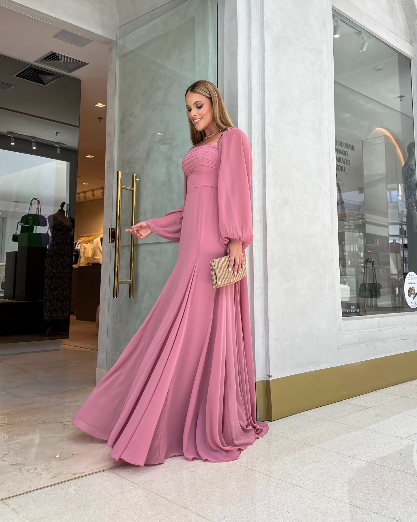 Vestido Dpsco Leyla Rosa Cha