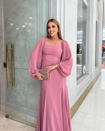 Vestido Dpsco Leyla Rosa Cha
