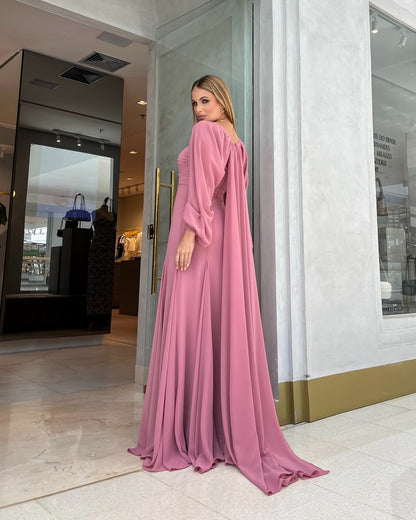 Vestido Dpsco Leyla Rosa Cha