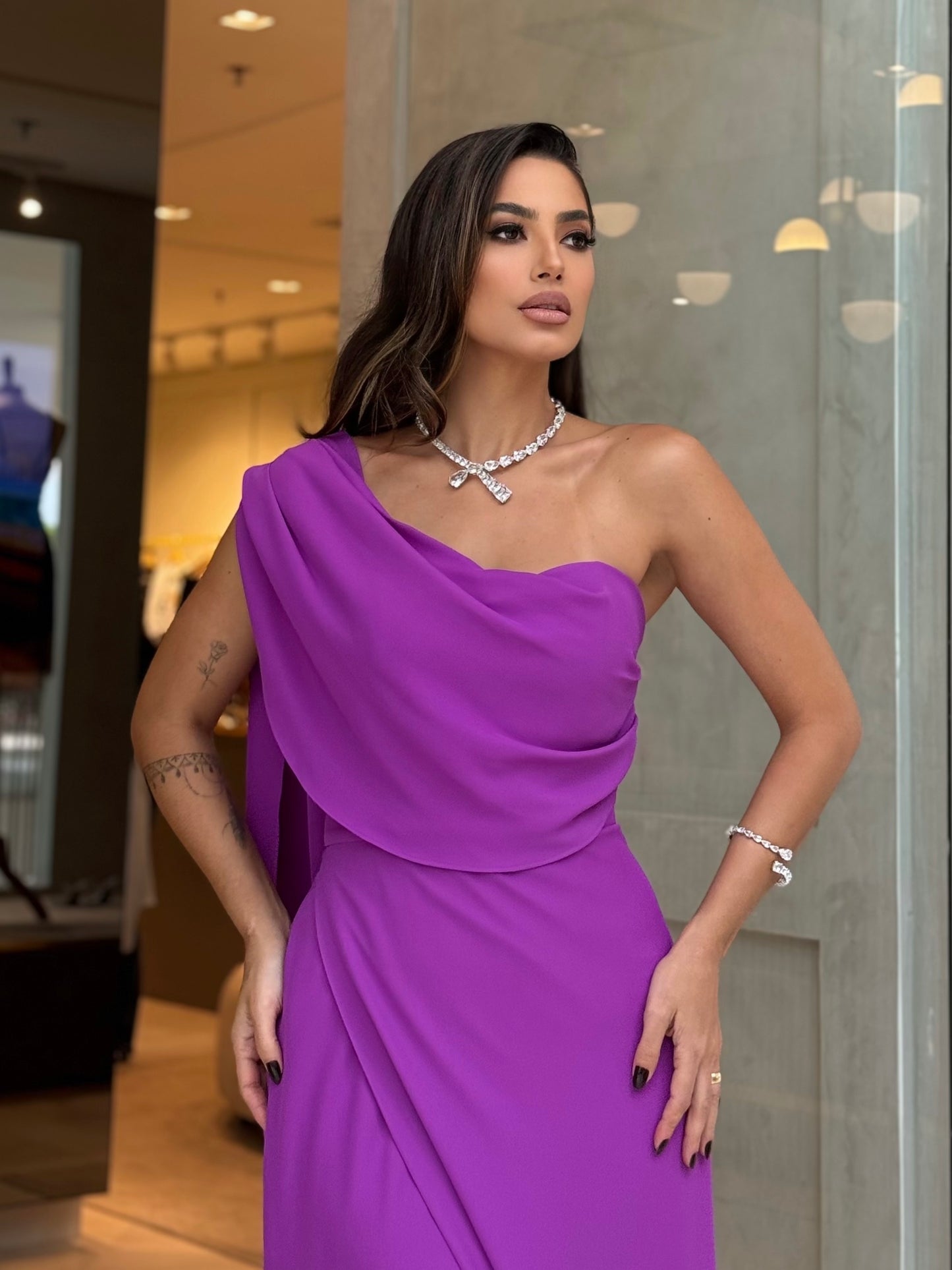 Vestido Dpsco Marta Roxo