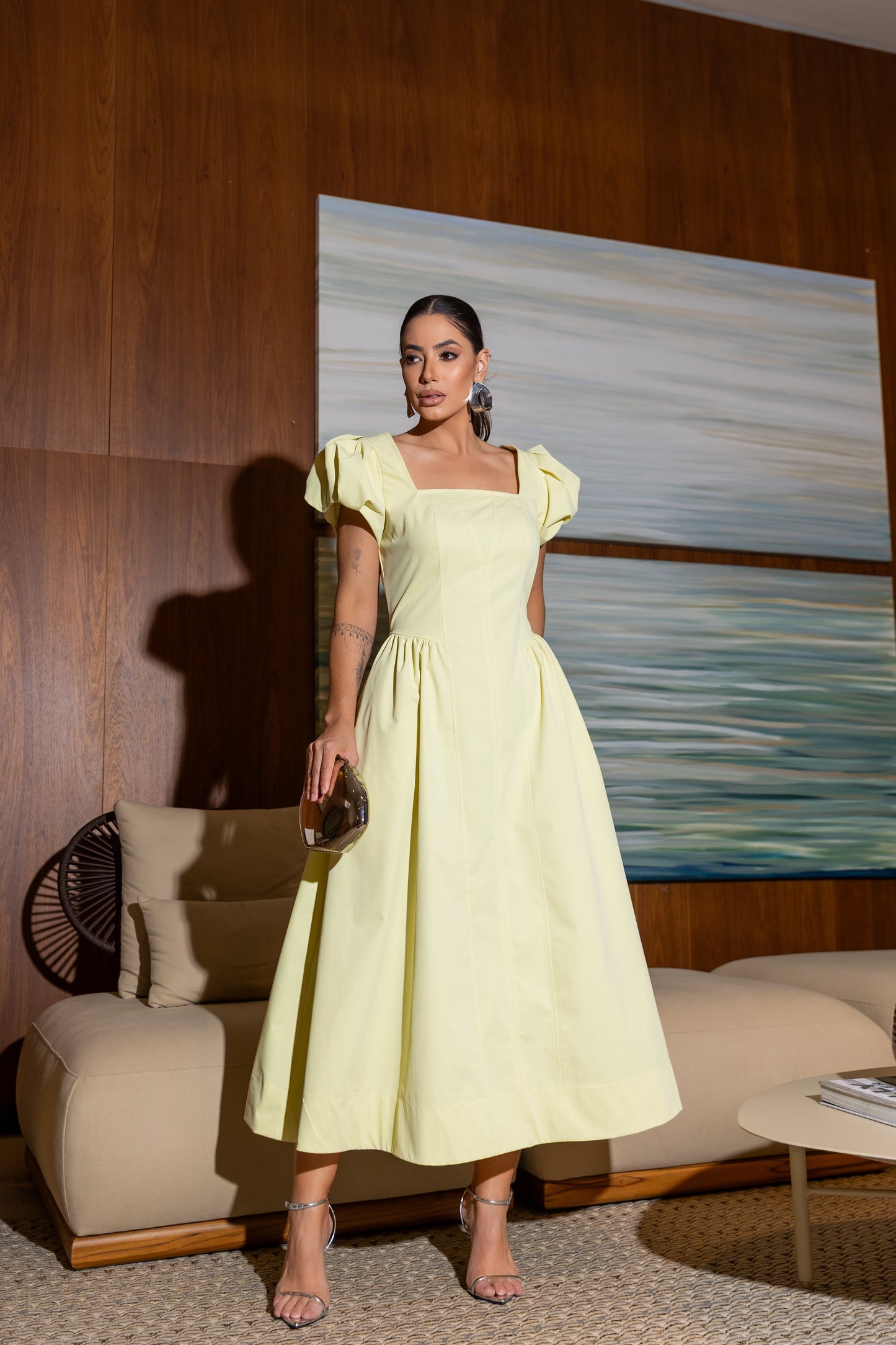 VESTIDO LUZIA FAZZOLLI SARJA DET PREGA LIMA