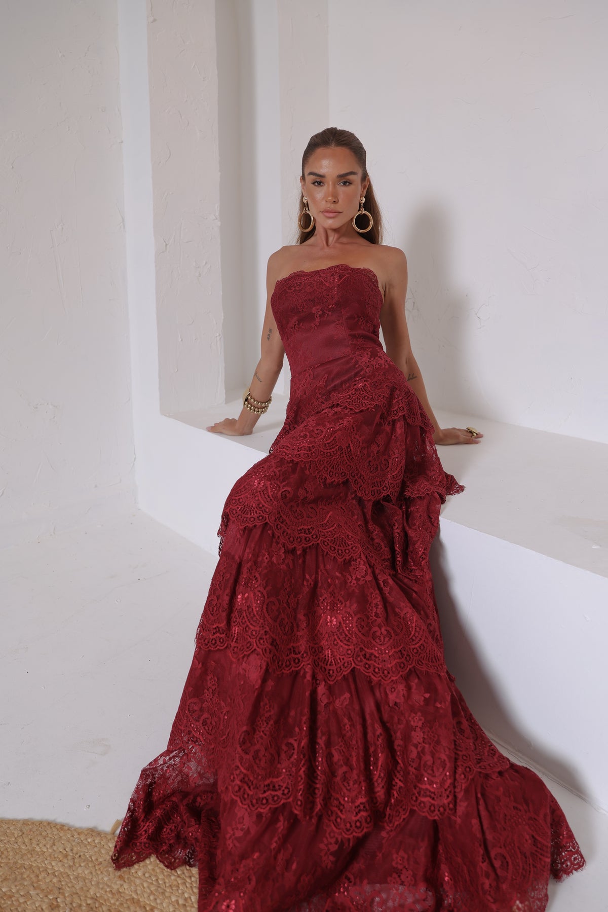 VESTIDO AMICCI LONGO EM CAMADAS