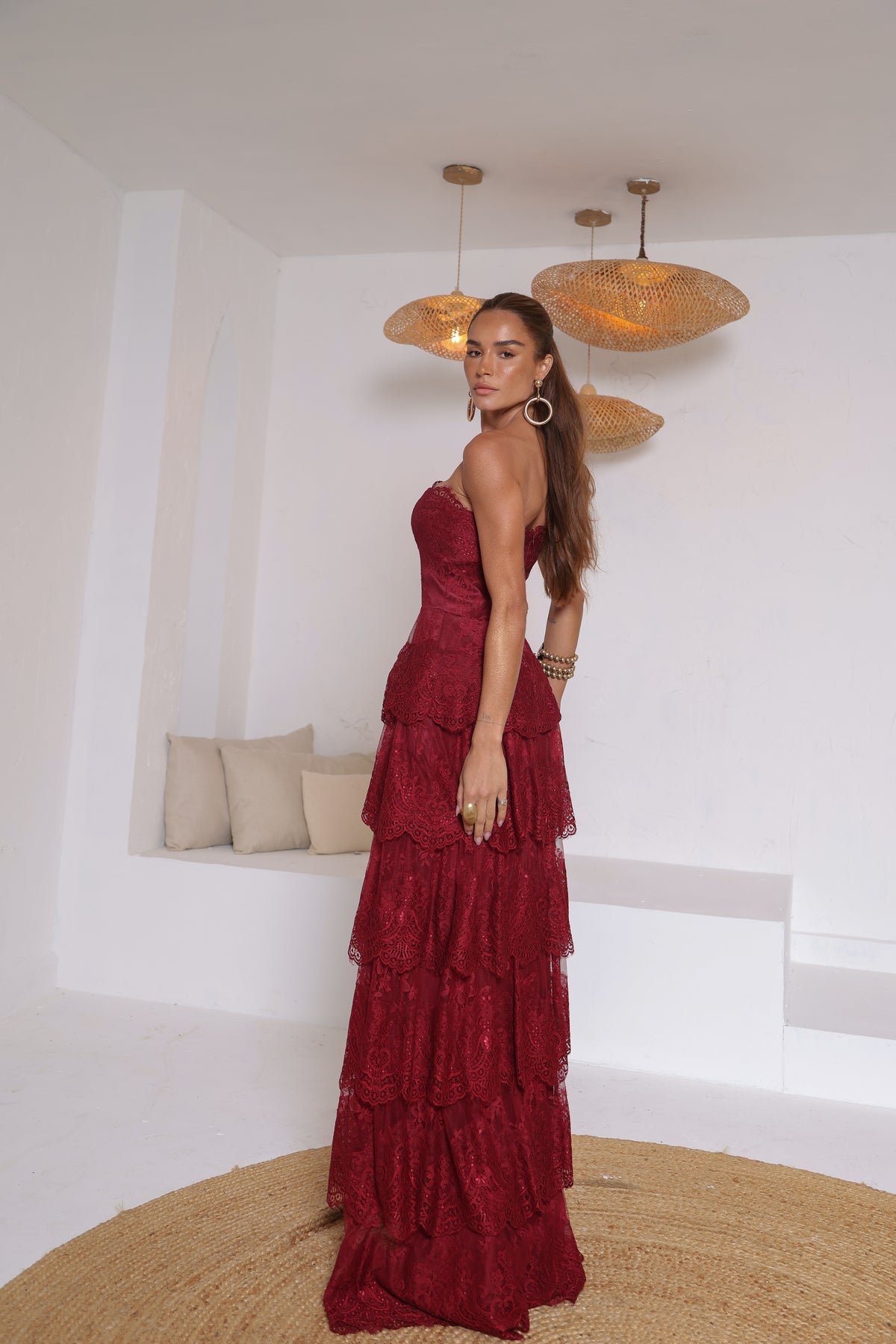 VESTIDO AMICCI LONGO EM CAMADAS