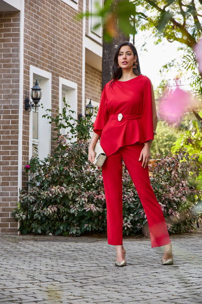 CONJUNTO LUZIA FAZZOLLI CREPE ASSIMETRICO