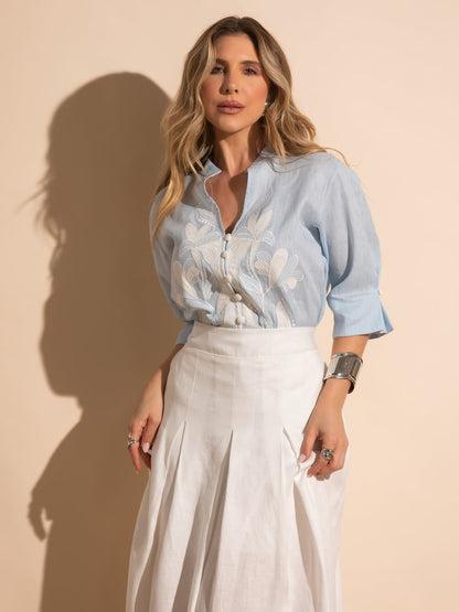 Camisa finna marieta azul