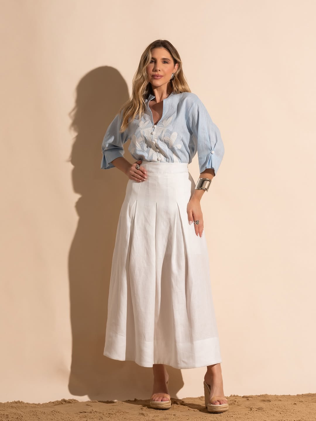 Camisa finna marieta azul