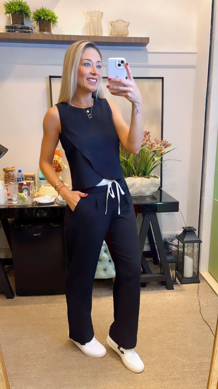 Conjunto Anamês Silvia Calça E Blusa