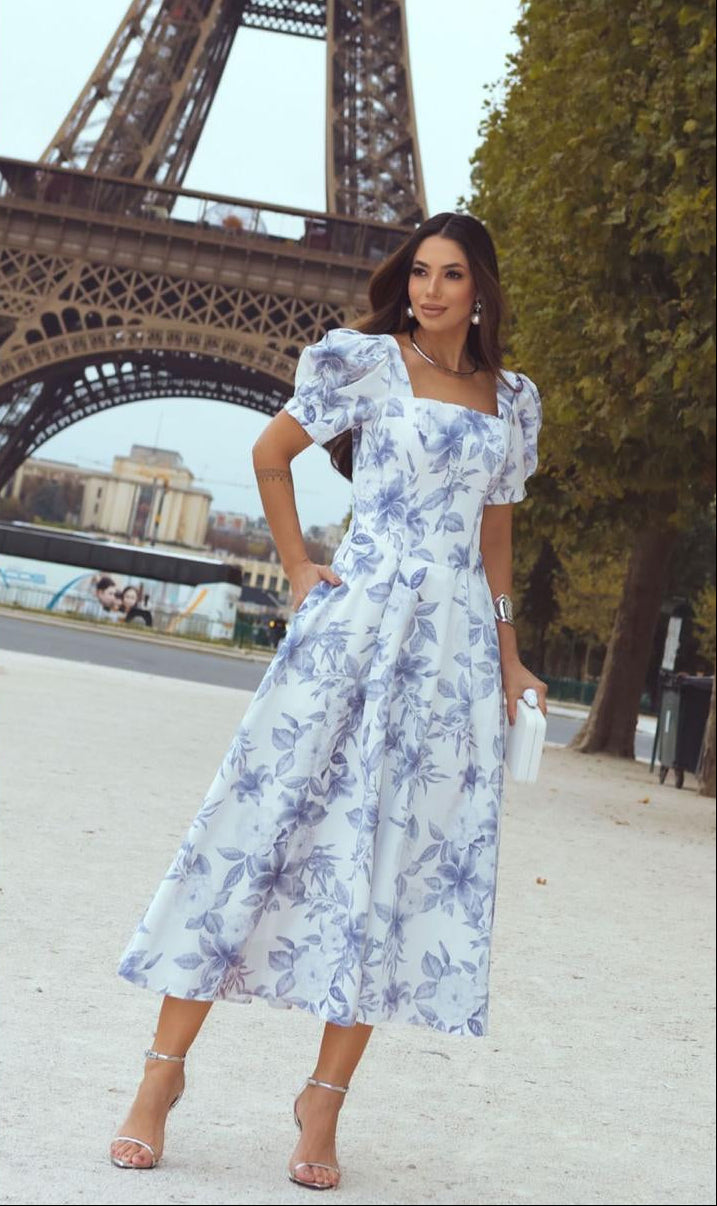 Vestido luzia fazzolli 022341 chantel estampado