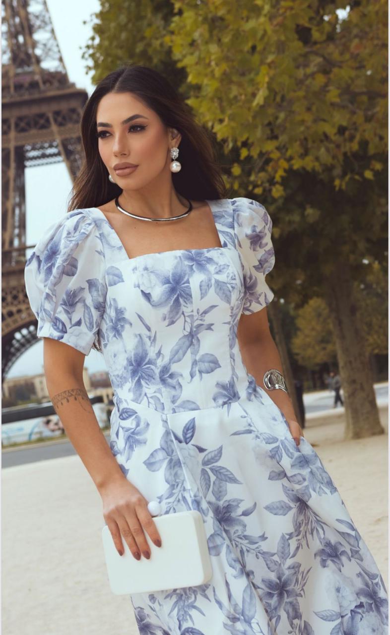 Vestido luzia fazzolli 022341 chantel estampado