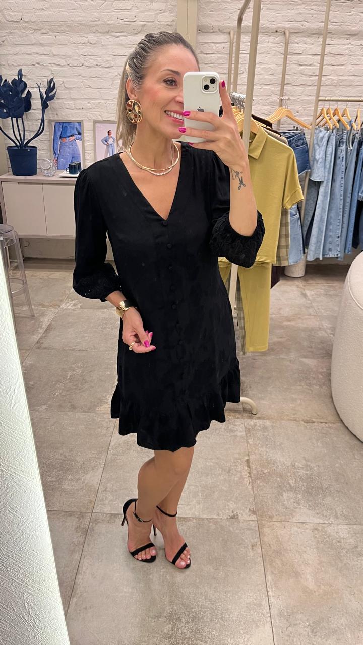 VESTIDO ANAMÊS HANNA ALICE PRETO