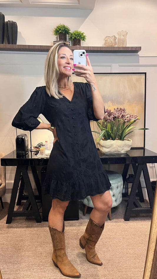 VESTIDO ANAMÊS HANNA ALICE PRETO