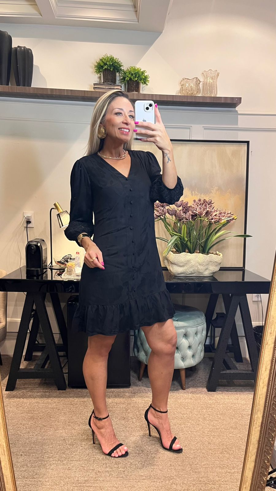 VESTIDO ANAMÊS HANNA ALICE PRETO