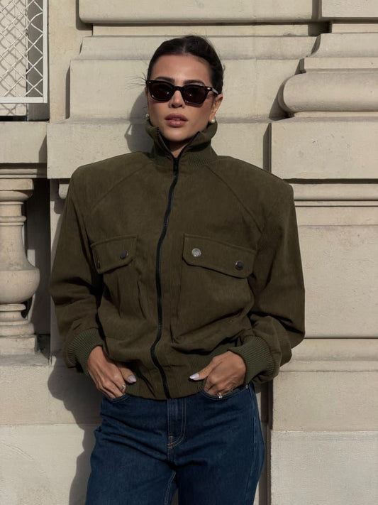 JAQUETA CLOUDE BIANCA VERDE MUSGO