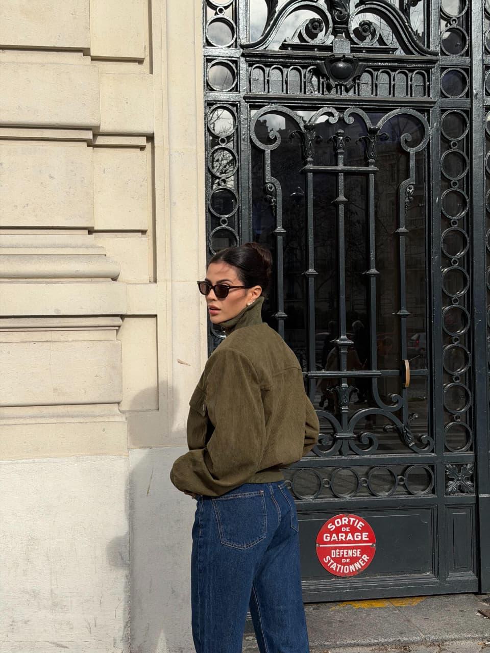 JAQUETA CLOUDE BIANCA VERDE MUSGO