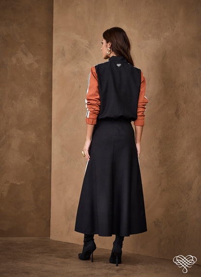 CONJUNTO ARTSY JAQ SA MIDI DAFNE PRETO