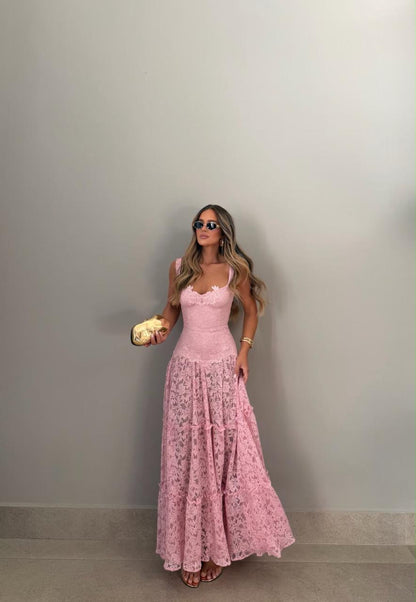 VESTIDO CLOUDE MARLUCE ROSA