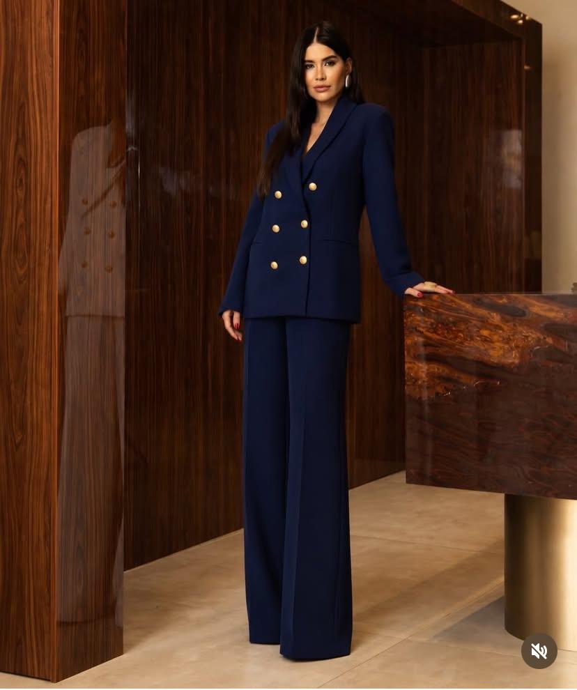 CONJUNTO CLOSET ALFAIATARIA BLAZER E C MARINHO