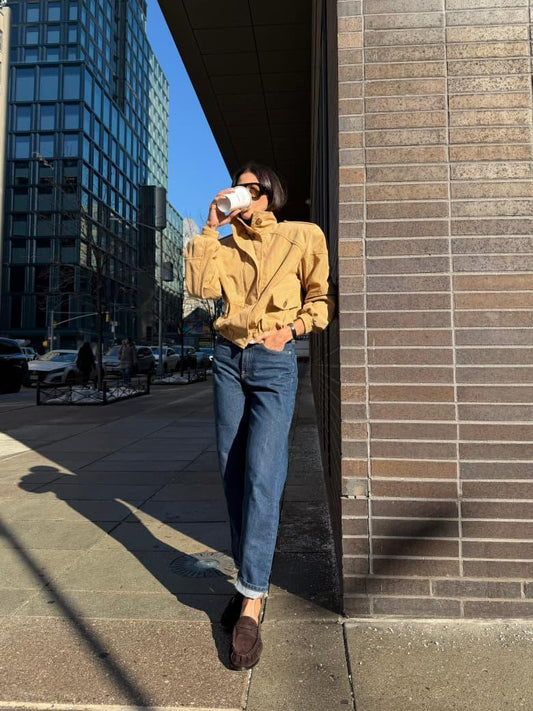 JAQUETA CLOUDE THAIS BEGE