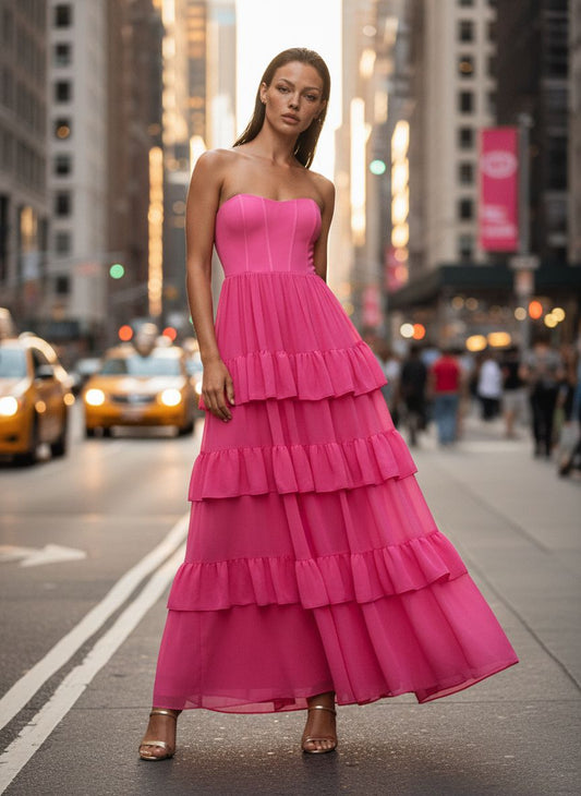 VESTIDO AVE RARA LA BELLE E PINK