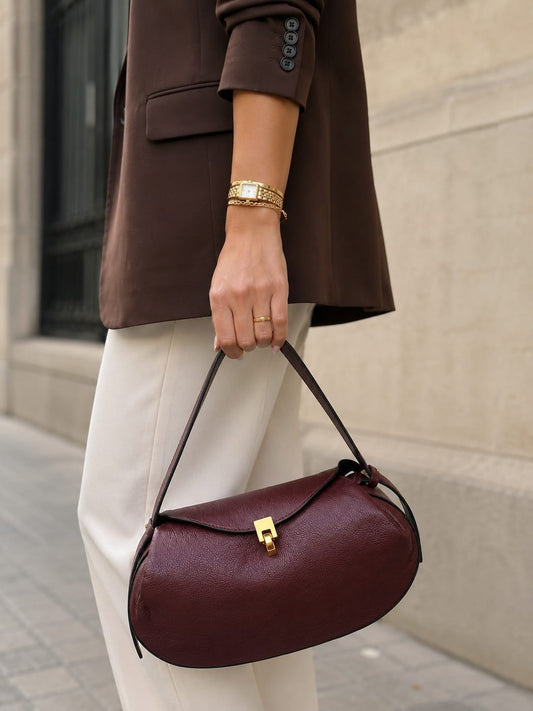 BOLSA LUZIA FAZZOLLI TOTE MEDIA VINHO