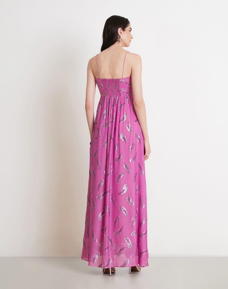 VESTIDO AMISSIMA LONGO PALOMA ROXO