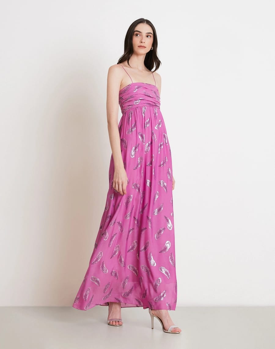 VESTIDO AMISSIMA LONGO PALOMA ROXO