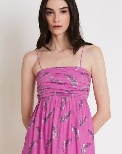 VESTIDO AMISSIMA LONGO PALOMA ROXO