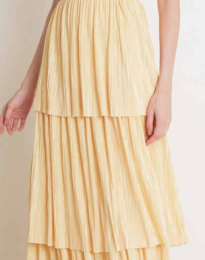 VESTIDO AMISSIMA LONGO NIELE AMARELO